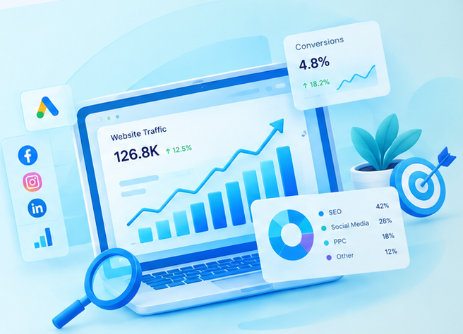 Mark Technologies Website Analytics Dashboard